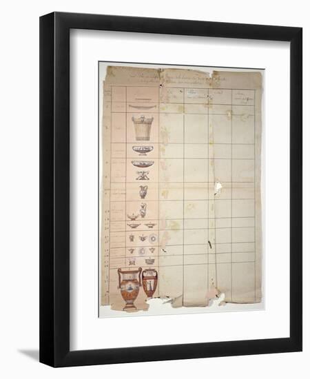 Designs For the Rambouillet Dairy Service, Sevres Workshop-null-Framed Giclee Print