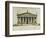 Designs for the Riding School of the Horse Guards, St. Petersburg: Elevations, Section and Ground…-Giacomo Quarenghi-Framed Giclee Print