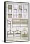 Designs for Wooden Chairs and Benches for the Garden, from 'L'Art du Menuisier', pub. 1769-74-Andre Jacob Roubo-Framed Stretched Canvas