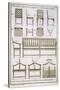 Designs for Wooden Chairs and Benches for the Garden, from 'L'Art du Menuisier', pub. 1769-74-Andre Jacob Roubo-Stretched Canvas