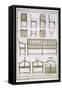 Designs for Wooden Chairs and Benches for the Garden, from 'L'Art du Menuisier', pub. 1769-74-Andre Jacob Roubo-Framed Stretched Canvas