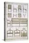Designs for Wooden Chairs and Benches for the Garden, from 'L'Art du Menuisier', pub. 1769-74-Andre Jacob Roubo-Stretched Canvas