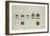 Designs for Writing Desks Shown in Front and Side Elevations, for the Ingram Street Tea Rooms, 1909-Charles Rennie Mackintosh-Framed Giclee Print