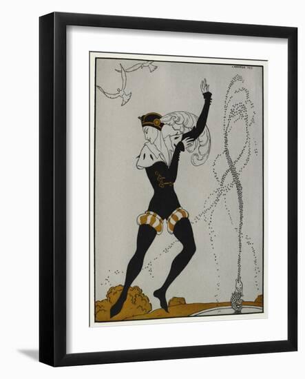 Designs On the Dances Of Vaslav Nijinsky-Georges Barbier-Framed Giclee Print