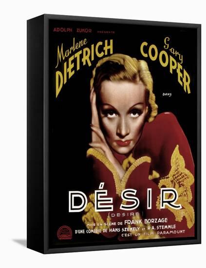 Desire, Marlene Dietrich, 1936-null-Framed Stretched Canvas