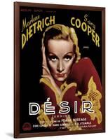 Desire, Marlene Dietrich, 1936-null-Framed Art Print