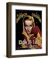 Desire, Marlene Dietrich, 1936-null-Framed Art Print