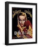 Desire, Marlene Dietrich, 1936-null-Framed Art Print