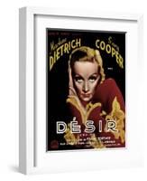 Desire, Marlene Dietrich, 1936-null-Framed Art Print