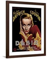 Desire, Marlene Dietrich, 1936-null-Framed Art Print