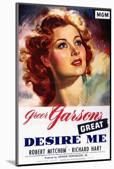 Desire Me, Greer Garson, 1947-null-Mounted Photo