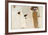 Desire of Happiness, Beethoven Frieze (detail), 1902-Gustav Klimt-Framed Premium Giclee Print