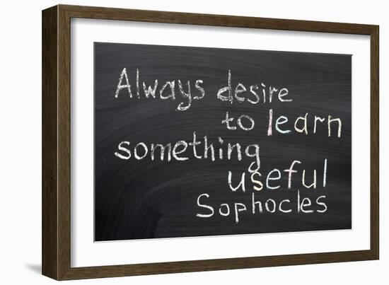 Desire to Learn-Yury Zap-Framed Art Print