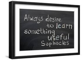 Desire to Learn-Yury Zap-Framed Art Print