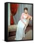 Desiree by Henry Koster with Jean Simmons, 1954 (photo)-null-Framed Stretched Canvas