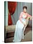 Desiree by Henry Koster with Jean Simmons, 1954 (photo)-null-Stretched Canvas