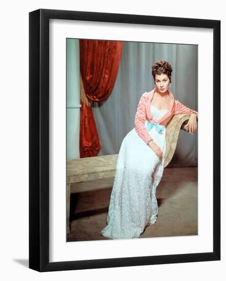 Desiree by Henry Koster with Jean Simmons, 1954 (photo)-null-Framed Photo