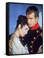 Desiree by Henry Koster with Jean Simmons, Marlon Brando (dans le role by Napoleon, 1954 (photo)-null-Framed Stretched Canvas
