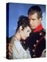 Desiree by Henry Koster with Jean Simmons, Marlon Brando (dans le role by Napoleon, 1954 (photo)-null-Stretched Canvas