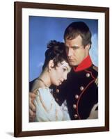 Desiree by Henry Koster with Jean Simmons, Marlon Brando (dans le role by Napoleon, 1954 (photo)-null-Framed Photo