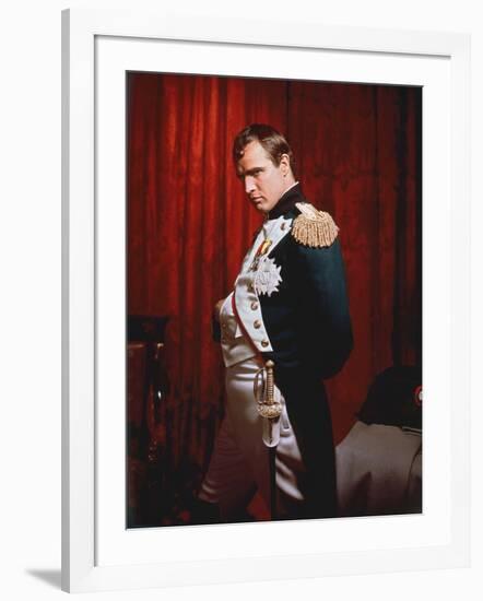 Desiree by Henry Koster with Marlon Brando (dans le role by Napoleon), 1954 (photo)-null-Framed Photo