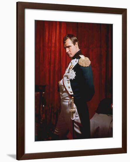 Desiree by Henry Koster with Marlon Brando (dans le role by Napoleon), 1954 (photo)-null-Framed Photo