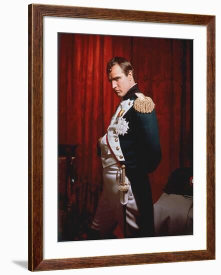 Desiree by Henry Koster with Marlon Brando (dans le role by Napoleon), 1954 (photo)-null-Framed Photo