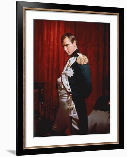 Desiree by Henry Koster with Marlon Brando (dans le role by Napoleon), 1954 (photo)-null-Framed Photo
