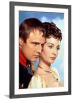 Desiree by Henry Koster with Marlon Brando (dans le role by Napoleon) and Jean Simmons, 1954 (photo-null-Framed Photo