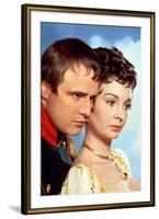 Desiree by Henry Koster with Marlon Brando (dans le role by Napoleon) and Jean Simmons, 1954 (photo-null-Framed Photo