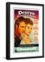 Desiree, Marlon Brando as Napoleon, Jean Simmons, (Spanish Poster Art), 1954-null-Framed Art Print