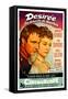 Desiree, Marlon Brando as Napoleon, Jean Simmons, (Spanish Poster Art), 1954-null-Framed Stretched Canvas