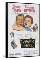 Desk Set, Spencer Tracy, Katharine Hepburn, 1957-null-Framed Stretched Canvas