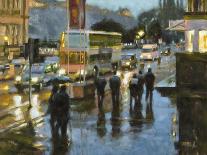 Edinburgh at Dusk-Desmond O'hagan-Framed Stretched Canvas