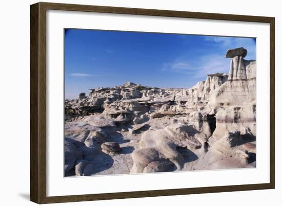 Desolate Canyon of Bisti Wilderness Area-John McAnulty-Framed Photographic Print