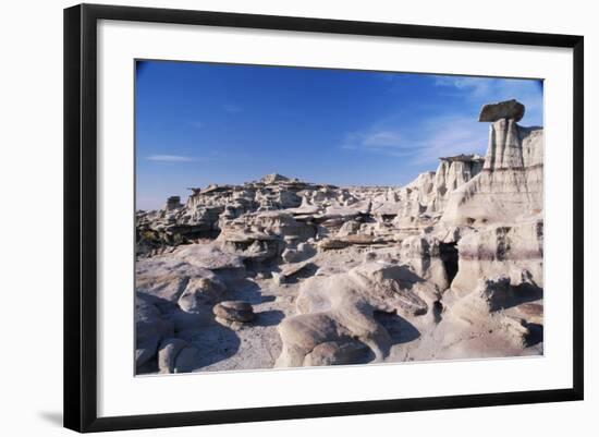 Desolate Canyon of Bisti Wilderness Area-John McAnulty-Framed Photographic Print
