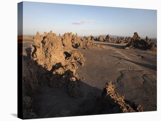 Desolate Landscape of Lac Abbe, Dotted with Limestone Chimneys, Djibouti, Africa-Mcconnell Andrew-Stretched Canvas