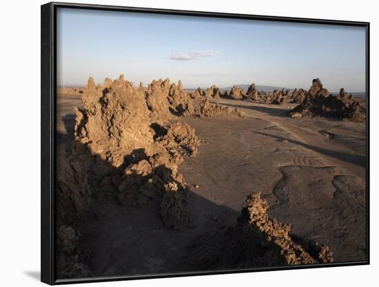 Desolate Landscape of Lac Abbe, Dotted with Limestone Chimneys, Djibouti, Africa-Mcconnell Andrew-Framed Photographic Print