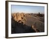 Desolate Landscape of Lac Abbe, Dotted with Limestone Chimneys, Djibouti, Africa-Mcconnell Andrew-Framed Photographic Print