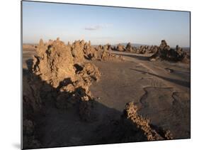 Desolate Landscape of Lac Abbe, Dotted with Limestone Chimneys, Djibouti, Africa-Mcconnell Andrew-Mounted Photographic Print