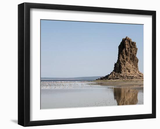 Desolate Landscape of Lac Abbe, Dotted with Limestone Chimneys, Djibouti, Africa-Mcconnell Andrew-Framed Photographic Print