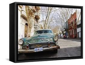 Desoto Station Wagon Car, Montevideo, Uruguay-Per Karlsson-Framed Stretched Canvas