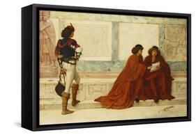Despatch from Trebizond; 'Some news is come that turns their countenances' - Shakespeare-Henry Wallis-Framed Stretched Canvas