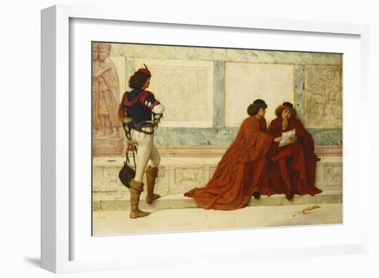 Despatch from Trebizond; 'Some news is come that turns their countenances' - Shakespeare-Henry Wallis-Framed Giclee Print