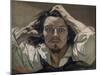 Desperate, Self-Portrait, 1841-Gustave Courbet-Mounted Giclee Print