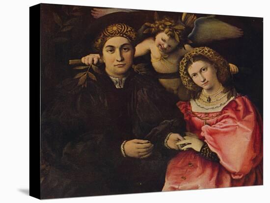 'Desposorio', (Micer Cassotti Marsilio and his wife Faustina), 1523, c1934-Lorenzo Lotto-Stretched Canvas