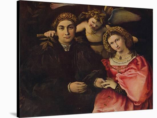 'Desposorio', (Micer Cassotti Marsilio and his wife Faustina), 1523, c1934-Lorenzo Lotto-Stretched Canvas