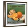 Dessert Brand - Redlands, California - Citrus Crate Label-Lantern Press-Framed Art Print