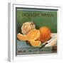 Dessert Brand - Redlands, California - Citrus Crate Label-Lantern Press-Framed Art Print