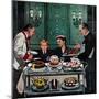 "Dessert Cart", January 1, 1955-Stevan Dohanos-Mounted Premium Giclee Print